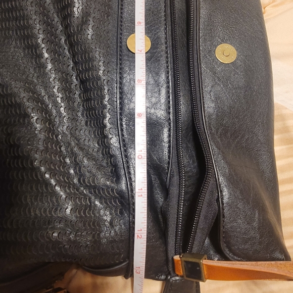 Chic Black Textured Backpack main image 7